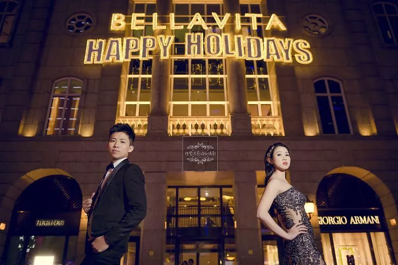 婚紗攝影台北婚紗街景拍攝推薦景點|台北BELLAVITA寶麗廣塲(貴婦百貨)-台北BELLAVITA寶麗廣塲(貴婦百貨),視覺流感婚紗攝影