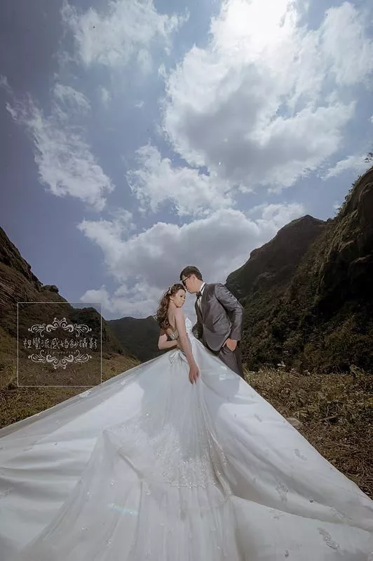 視覺流感婚紗攝影工作室唯一推薦-婚紗攝影基隆|攝影景點八斗子望幽谷(忘憂谷)|岩石與海