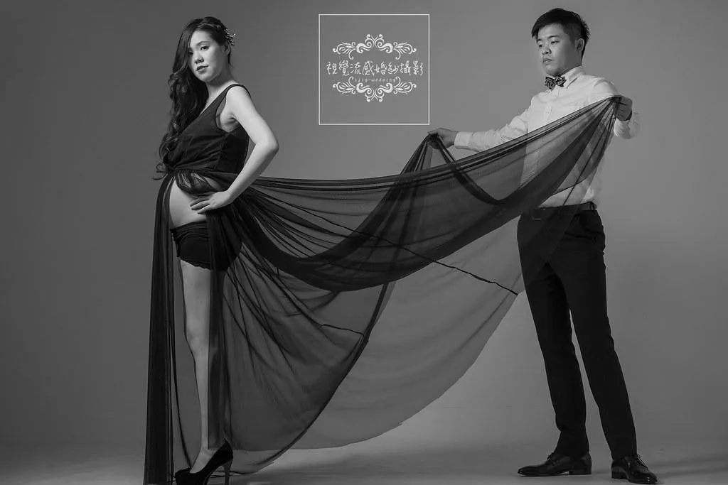 視覺流感婚紗攝影工作室唯一推薦-孕婦寫真藝術照|巷子內攝影棚拍攝|時尚孕媽咪