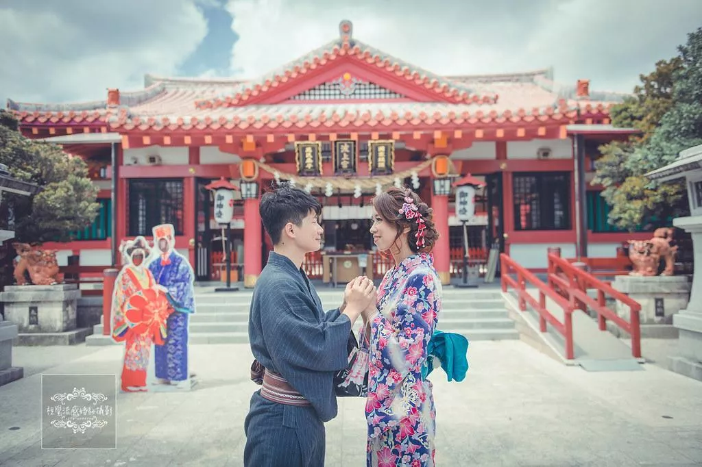 視覺流感日本海外婚紗,沖繩波上宮旅拍,日本神社拍婚紗-日本海外婚紗|沖繩波上宮|神社拍婚紗