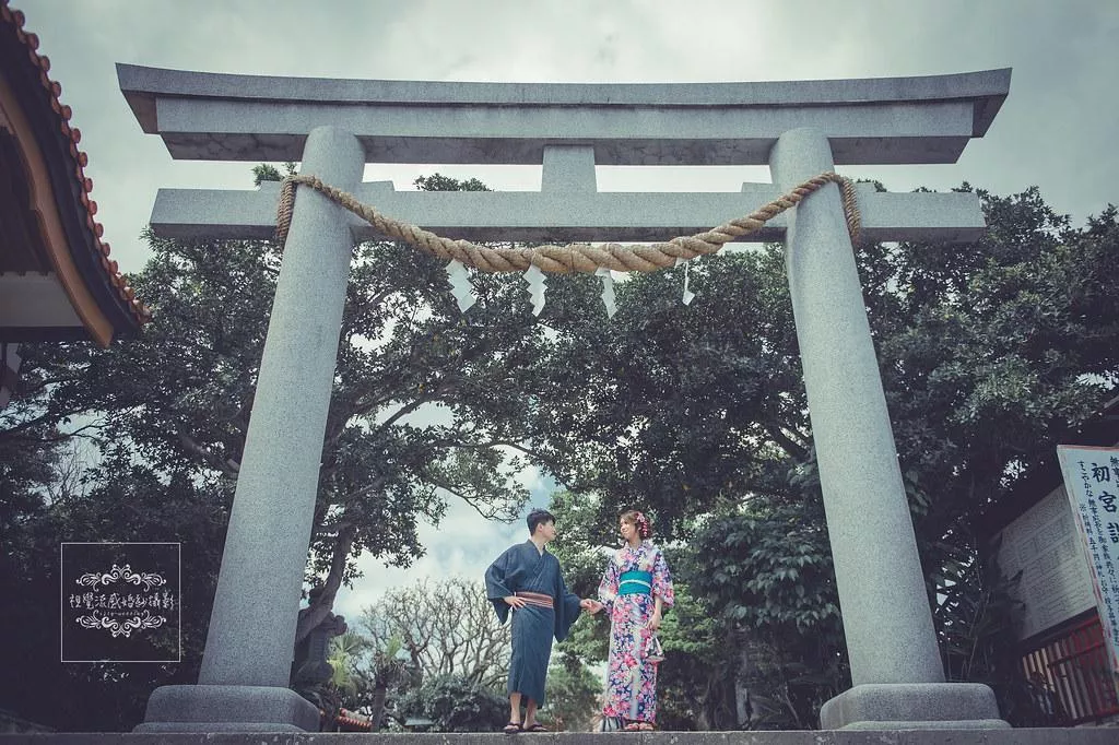 視覺流感日本海外婚紗,沖繩波上宮旅拍,日本神社拍婚紗-日本海外婚紗|沖繩波上宮|神社拍婚紗