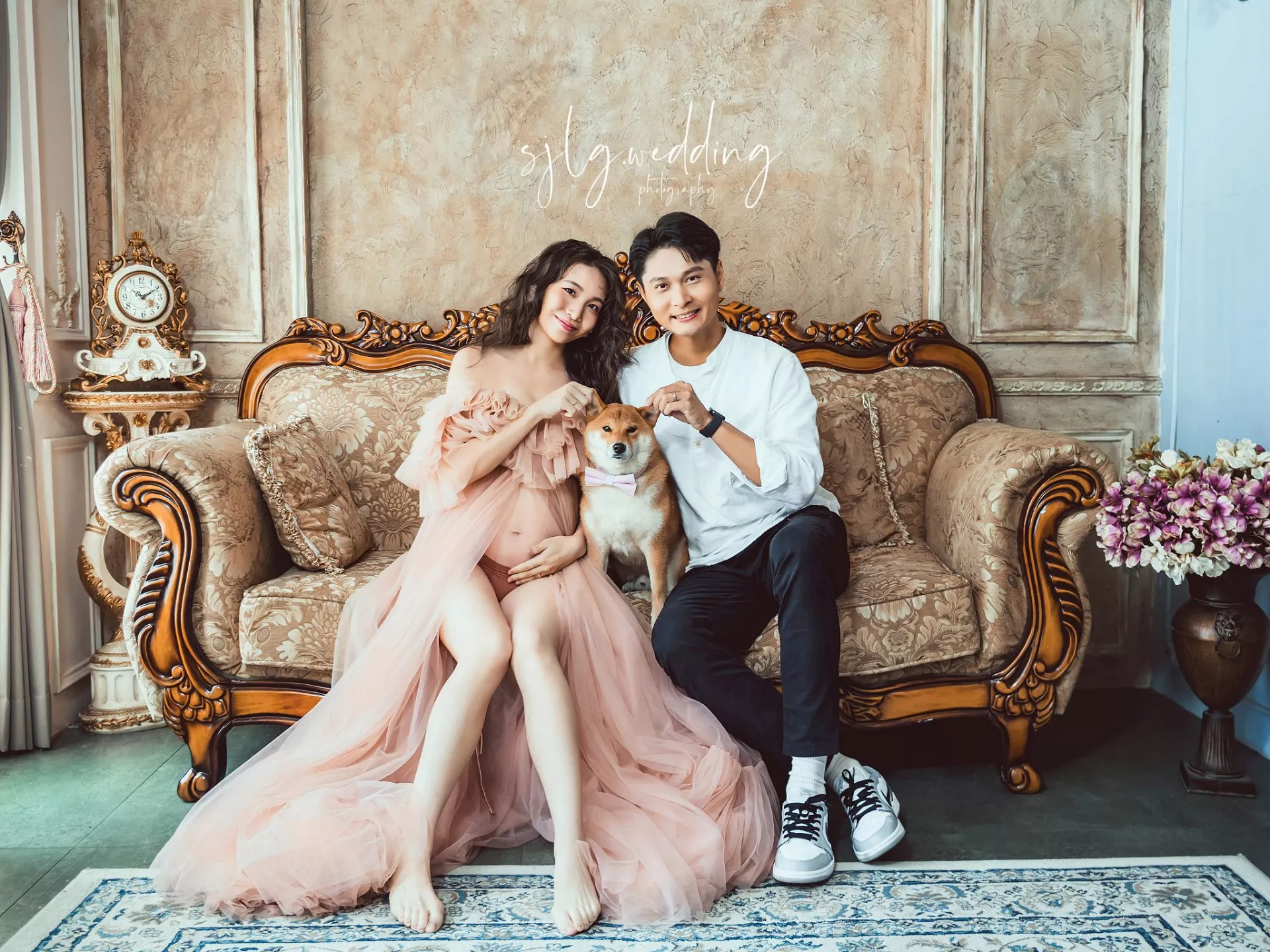 視覺流感婚紗攝影工作室唯一推薦-新北中和(視覺流感)孕婦婚紗寫真孕期照_可愛生活感巷子內攝影棚租借