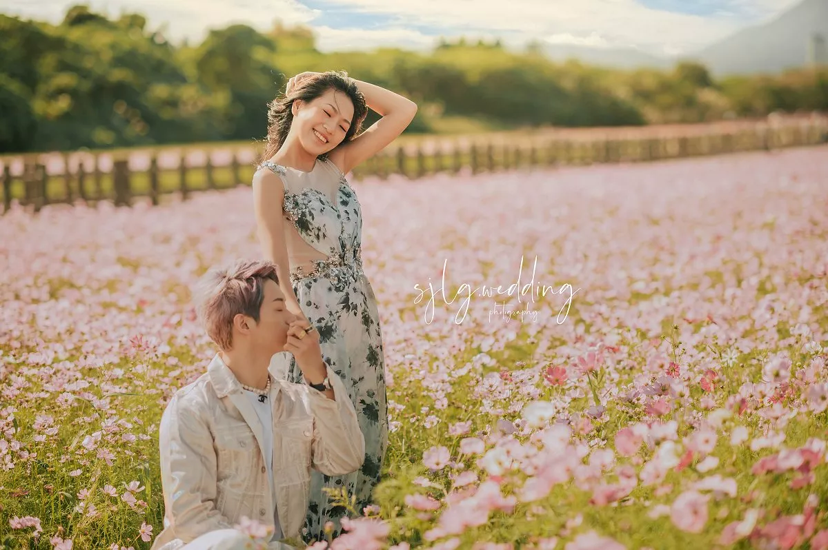 #視覺流感婚紗攝影#外拍婚紗#婚紗照#婚紗攝影#韓式婚紗(1)-關渡秘境花海婚紗攝影八仙抽水站台北|自然清新風格玩拍俏皮