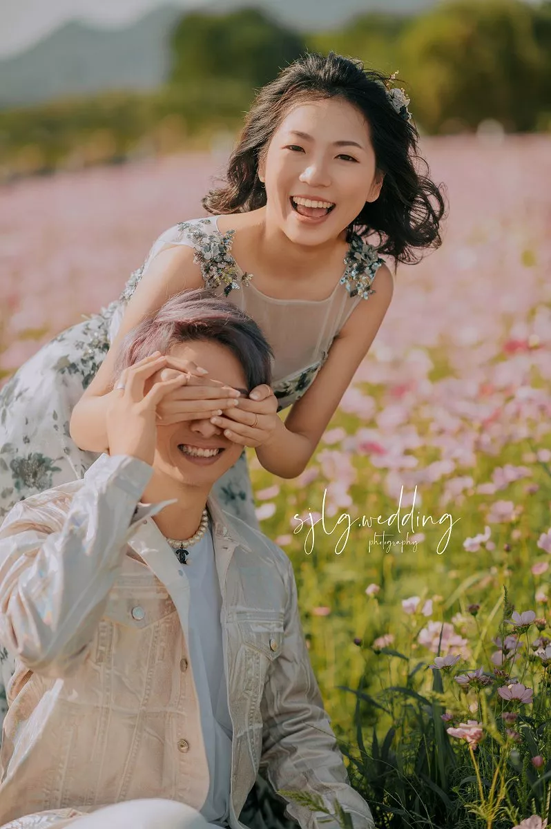 #視覺流感婚紗攝影#外拍婚紗#婚紗照#婚紗攝影#韓式婚紗(2)-關渡秘境花海婚紗攝影八仙抽水站台北|自然清新風格玩拍俏皮