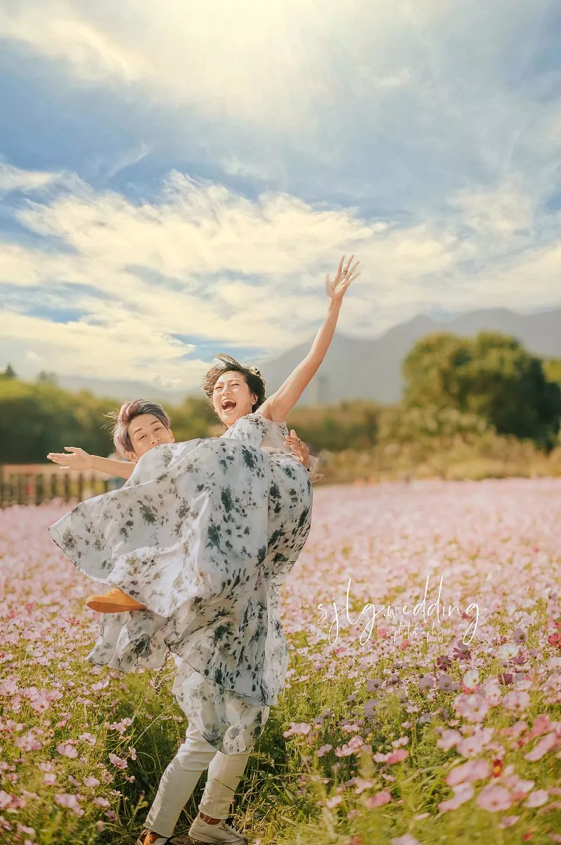 #視覺流感婚紗攝影#外拍婚紗#婚紗照#婚紗攝影#韓式婚紗(3)-關渡秘境花海婚紗攝影八仙抽水站台北|自然清新風格玩拍俏皮